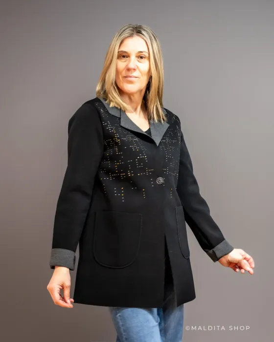 Chaqueta LolitaS&L Neopreno Cristales · Maldita Shop
