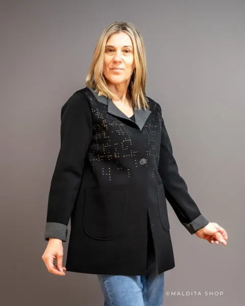 Chaqueta LolitaS&L Neopreno Cristales · Maldita Shop