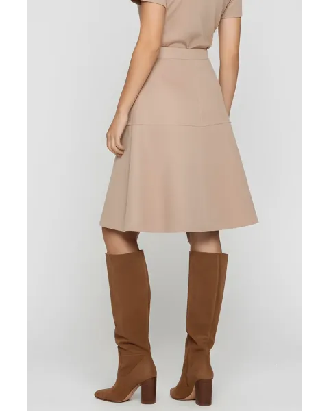 Falda Antelina Beige Acampanada LolitaS&L · Maldita Shop