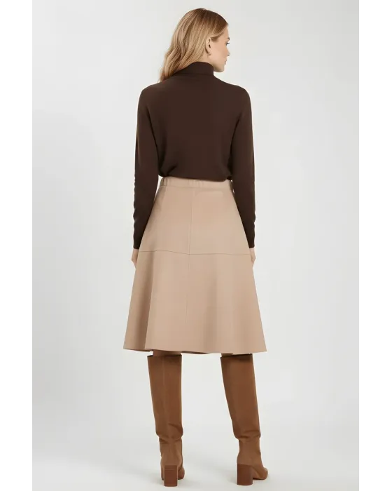 Falda Antelina Beige Acampanada LolitaS&L · Maldita Shop