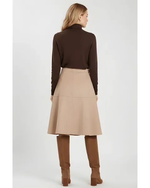 Falda Antelina Beige Acampanada LolitaS&L · Maldita Shop
