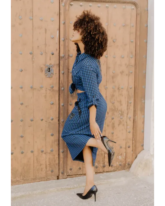 Falda Pantera Azul · Animosa · Colección Amigas