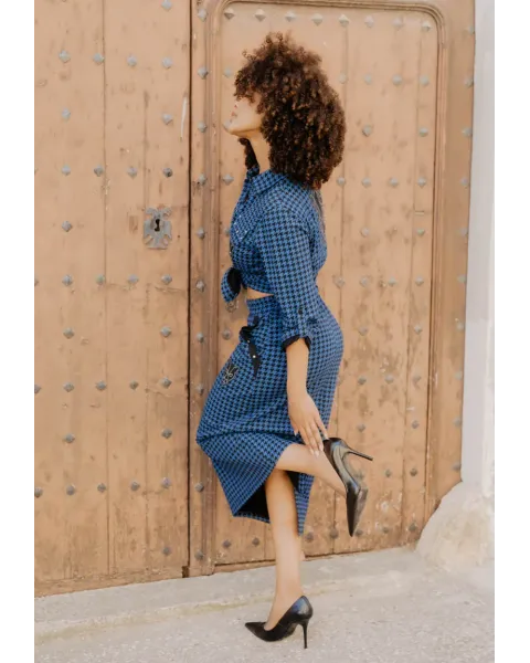 Falda Pantera Azul · Animosa · Colección Amigas