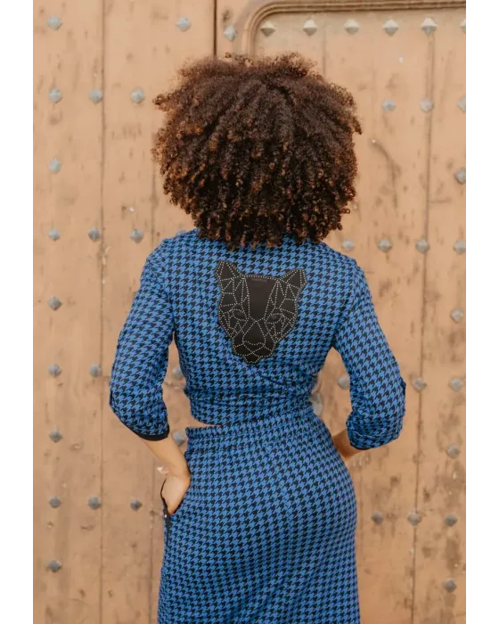 Falda Pantera Azul · Animosa · Colección Amigas