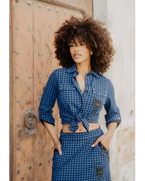 Camisa Pantera Azul · Animosa · Colección Amigas