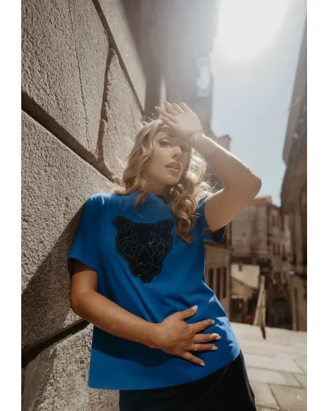 Camiseta Pantera Azul · Animosa · Colección Amigas