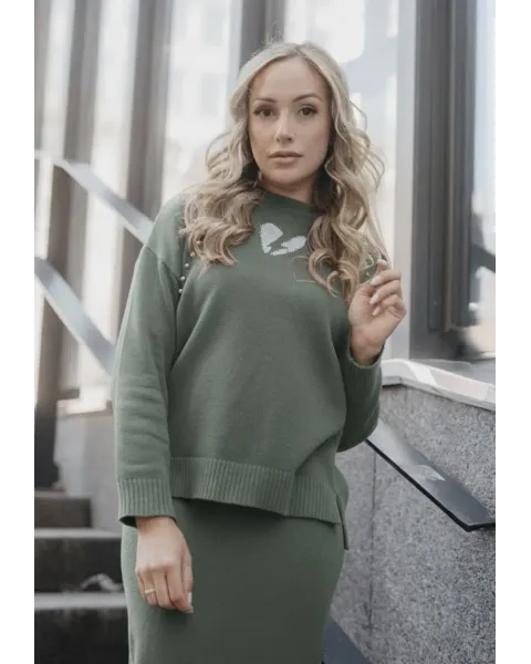 Jersey Corazón Rayo Punto Verde · Animosa · Colección Amigas