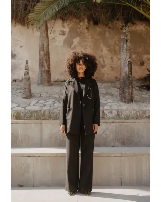Pantalón Negro Cadenas · Animosa · Colección Amigas