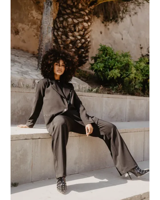 Pantalón Negro Cadenas · Animosa · Colección Amigas