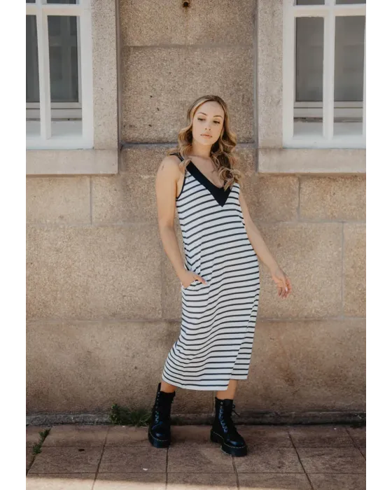 Vestido Largo Ancla Pirata · Animosa · Colección Amigas