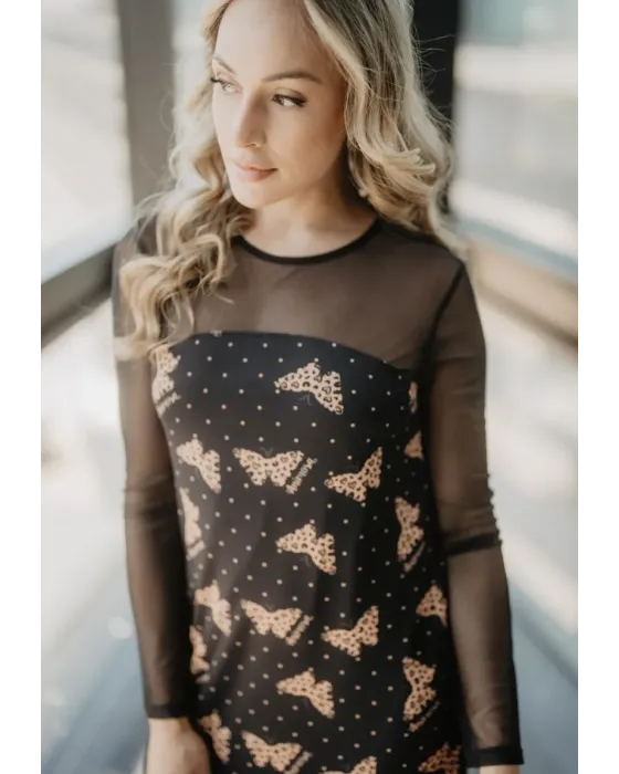 Vestido Largo Tul Mariposas · Animosa · Colección Amigas