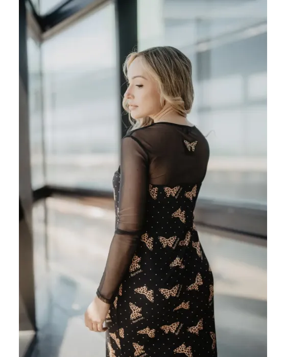 Vestido Largo Tul Mariposas · Animosa · Colección Amigas