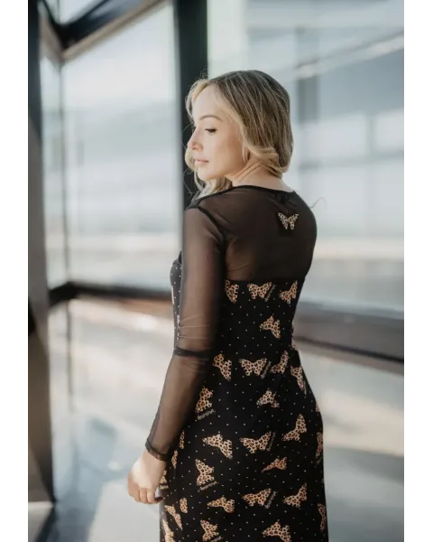 Vestido Largo Tul Mariposas · Animosa · Colección Amigas