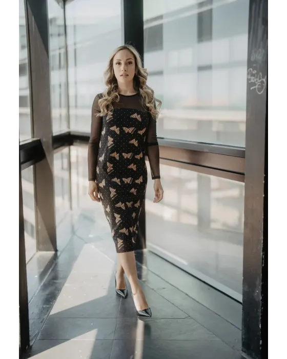 Vestido Largo Tul Mariposas · Animosa · Colección Amigas