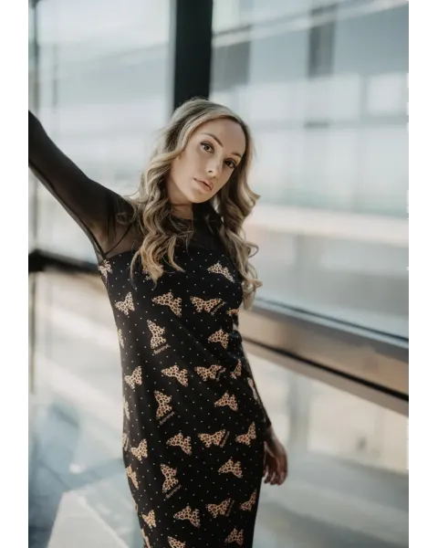 Vestido Largo Tul Mariposas · Animosa · Colección Amigas