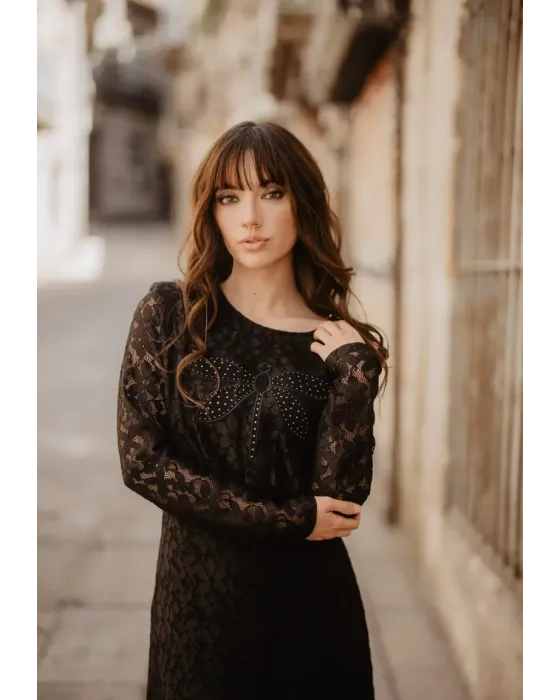 Vestido Largo Libélula Encaje · Animosa · Colección Amigas