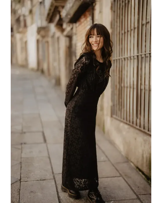 Vestido Largo Libélula Encaje · Animosa · Colección Amigas