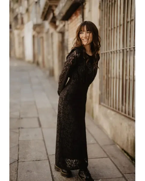 Vestido Largo Libélula Encaje · Animosa · Colección Amigas