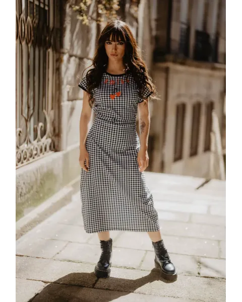 Vestido Amiga Cuadro Vichy · Animosa · Colección Amigas