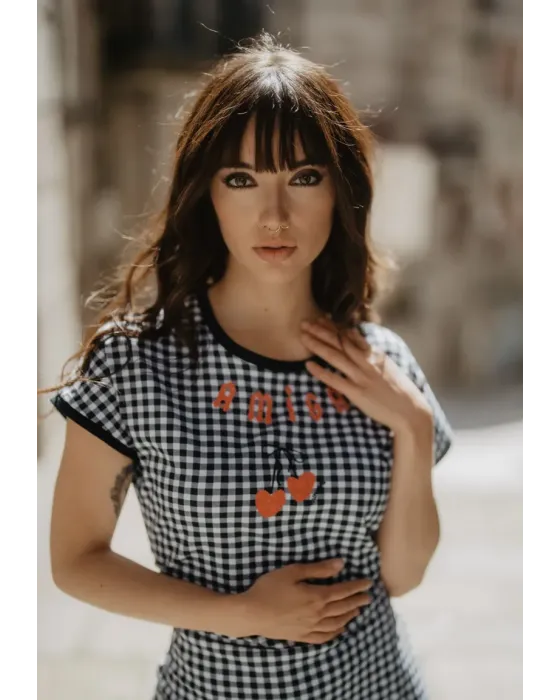 Vestido Amiga Cuadro Vichy · Animosa · Colección Amigas