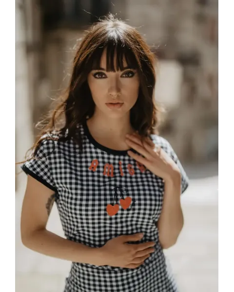 Vestido Amiga Cuadro Vichy · Animosa · Colección Amigas