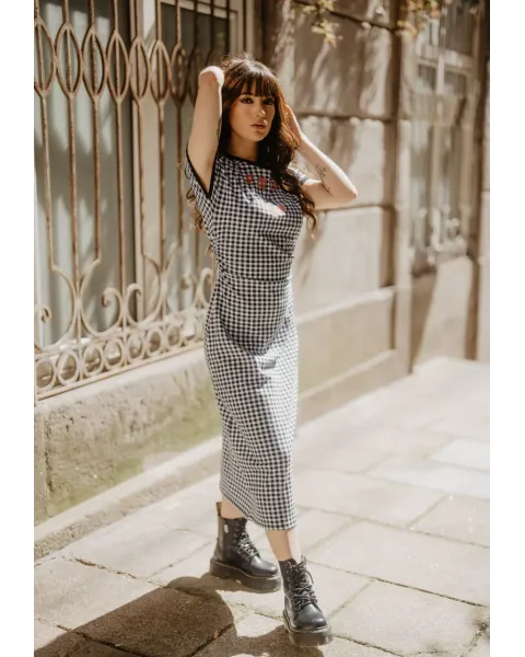 Vestido Amiga Cuadro Vichy · Animosa · Colección Amigas