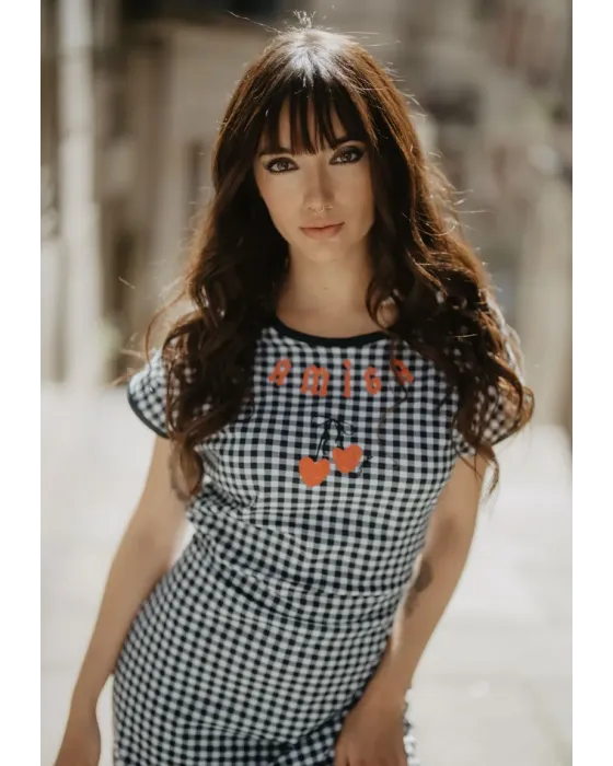 Vestido Amiga Cuadro Vichy · Animosa · Colección Amigas