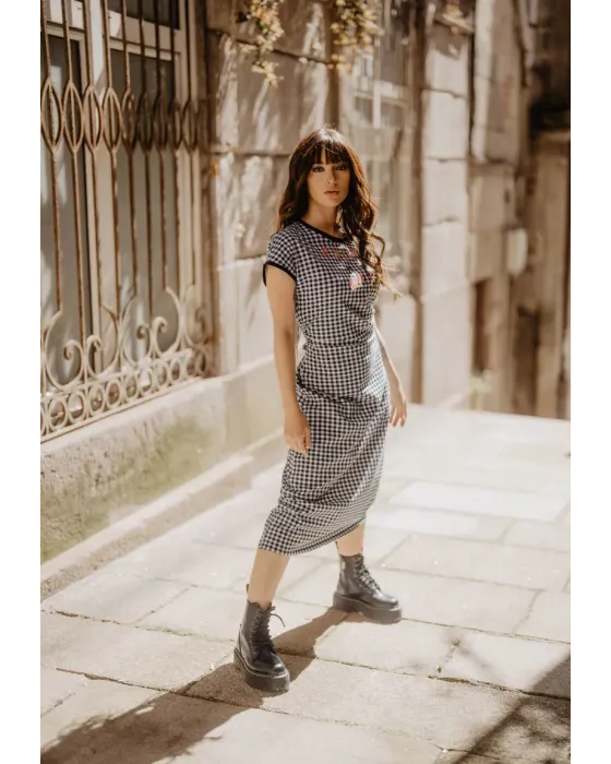 Vestido Amiga Cuadro Vichy · Animosa · Colección Amigas