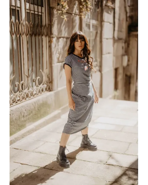 Vestido Amiga Cuadro Vichy · Animosa · Colección Amigas