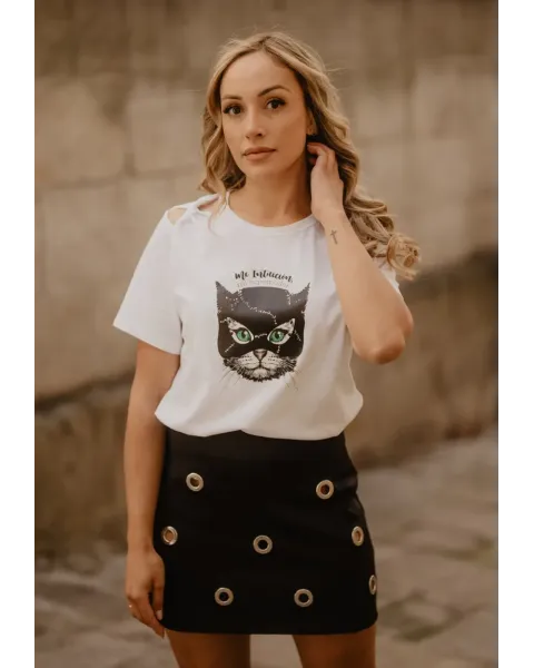 Camiseta Gata Intuición · Animosa · Colección Amigas