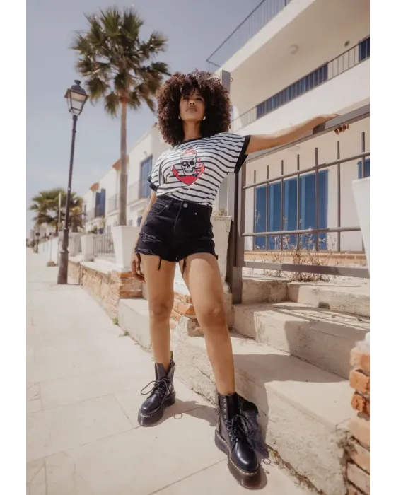 Camiseta Ancla Pirata · Animosa · Colección Amigas