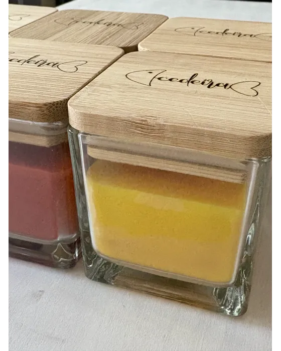 Vela Cedeira | Vela aromática cápsula Cedeira · Alma y Origen