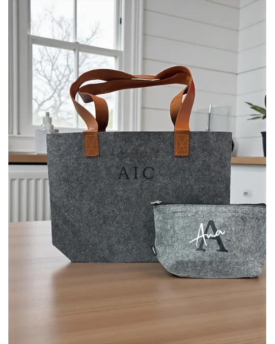 Shopper personalizada RPET | Bolsa de fieltro reciclado · Alma y Origen