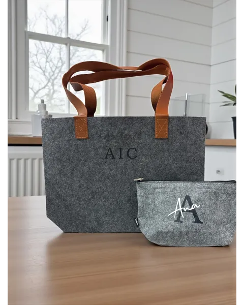 Shopper personalizada RPET | Bolsa de fieltro reciclado · Alma y Origen