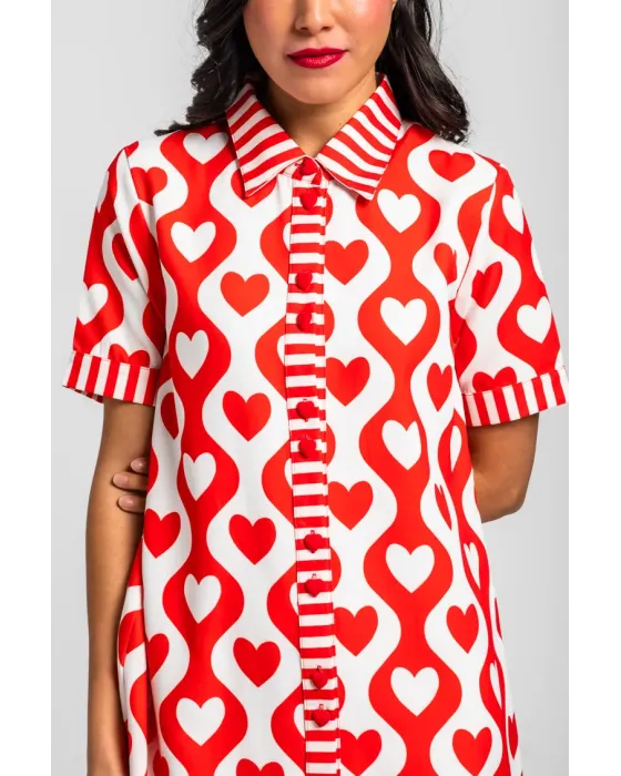 Vestido Camisero Corto More Amor Por Favor · Lolina