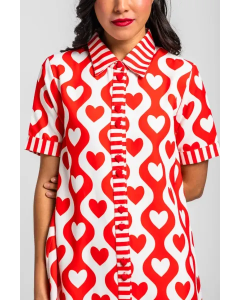 Vestido Camisero Corto More Amor Por Favor · Lolina