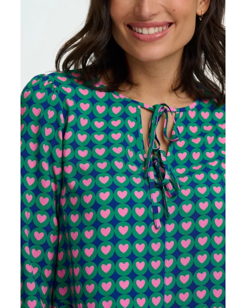 Top Olina Sugarhill | Blusa Corazones Retro | Maldita Shop