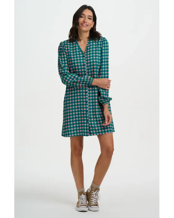Vestido mini Taylin Sugarhill | Vestido Corazones Retro | Maldita Shop