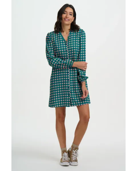 Vestido mini Taylin Sugarhill | Vestido Corazones Retro | Maldita Shop
