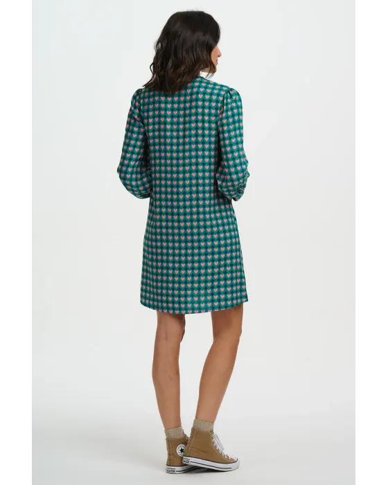 Vestido mini Taylin Sugarhill | Vestido Corazones Retro | Maldita Shop