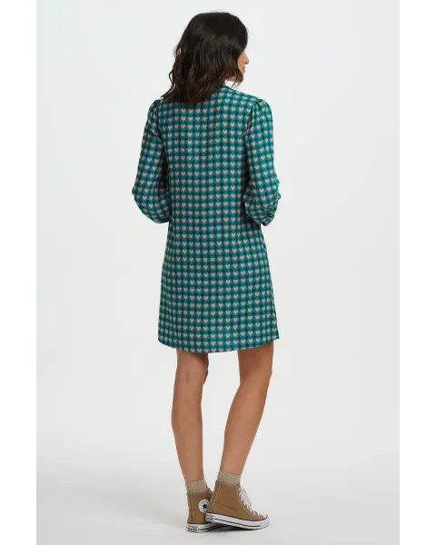 Vestido mini Taylin Sugarhill | Vestido Corazones Retro | Maldita Shop