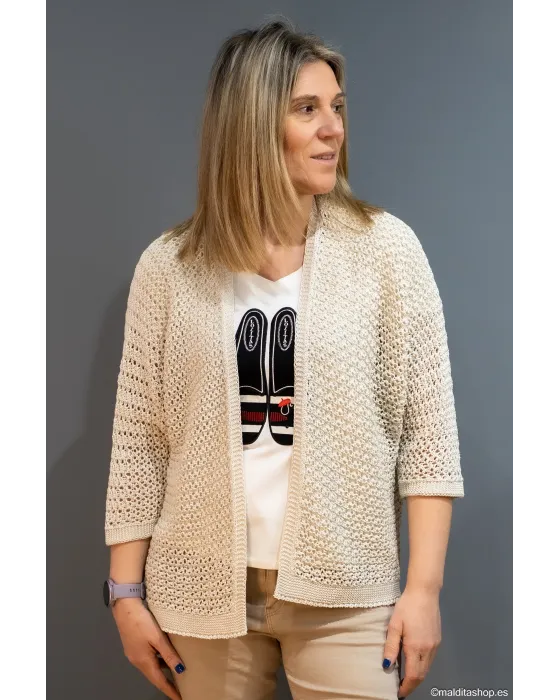 Chaqueta Abierta BuddyBlue Arena | Punto Calado | Maldita Shop