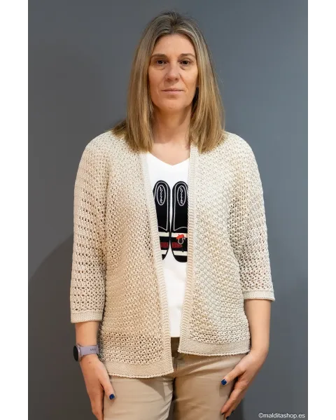 Chaqueta Abierta BuddyBlue Arena | Punto Calado | Maldita Shop