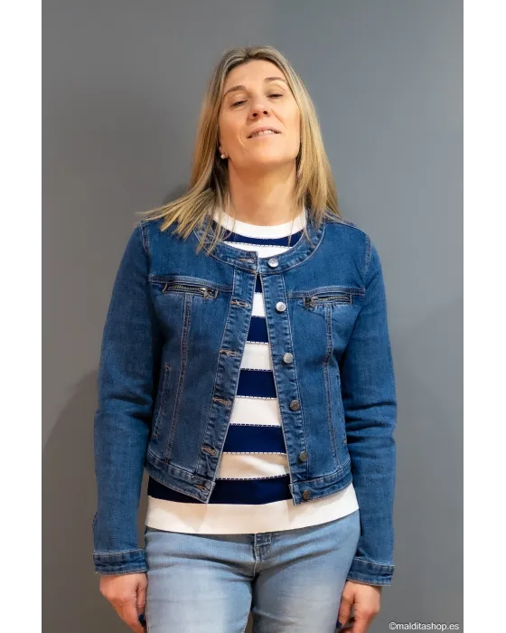 Cazadora Vaquera Corta BuddyBlue | Denim Cropped | Maldita Shop