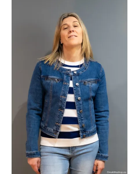 Cazadora Vaquera Corta BuddyBlue | Denim Cropped | Maldita Shop