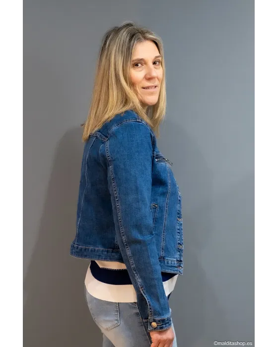 Cazadora Vaquera Corta BuddyBlue | Denim Cropped | Maldita Shop 2