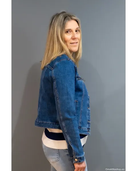 Cazadora Vaquera Corta BuddyBlue | Denim Cropped | Maldita Shop