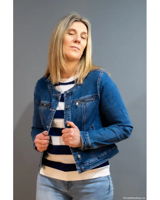 Cazadora Vaquera Corta BuddyBlue | Denim Cropped | Maldita Shop