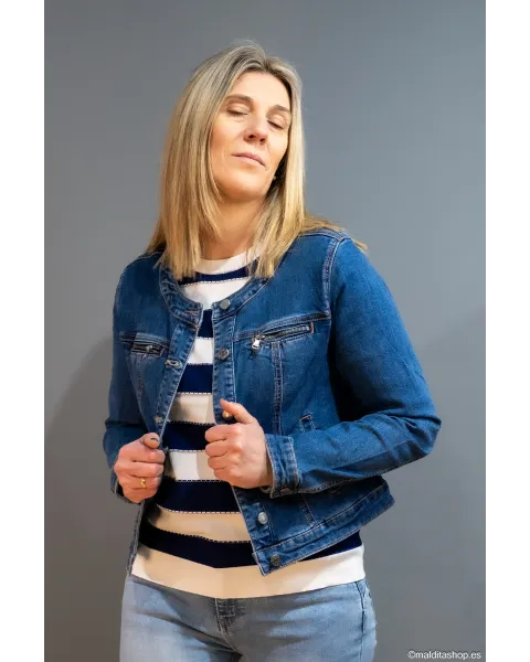 Cazadora Vaquera Corta BuddyBlue | Denim Cropped | Maldita Shop