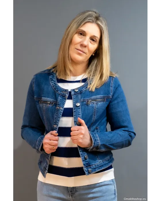 Cazadora Vaquera Corta BuddyBlue | Denim Cropped | Maldita Shop
